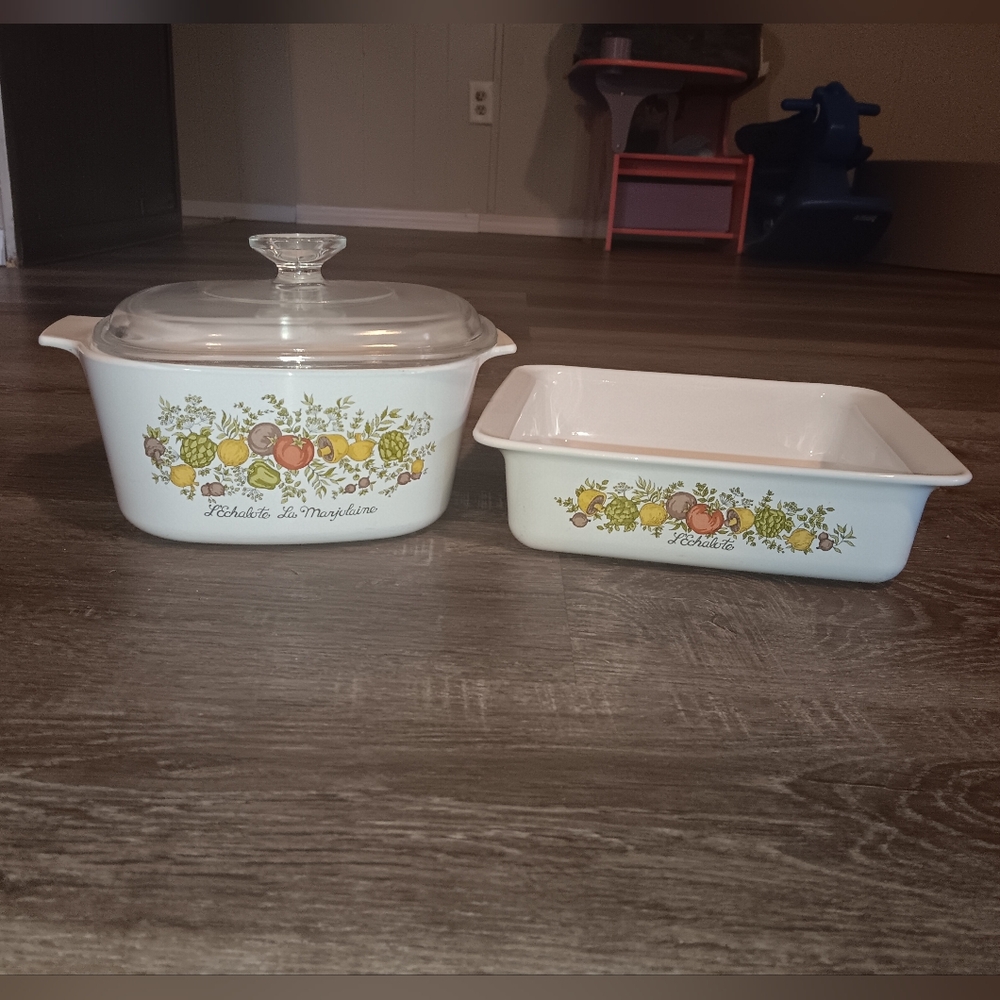 RARE 1970s Corning  L'Echalote La Sauge, Spice of Life - Picture 3 of 11